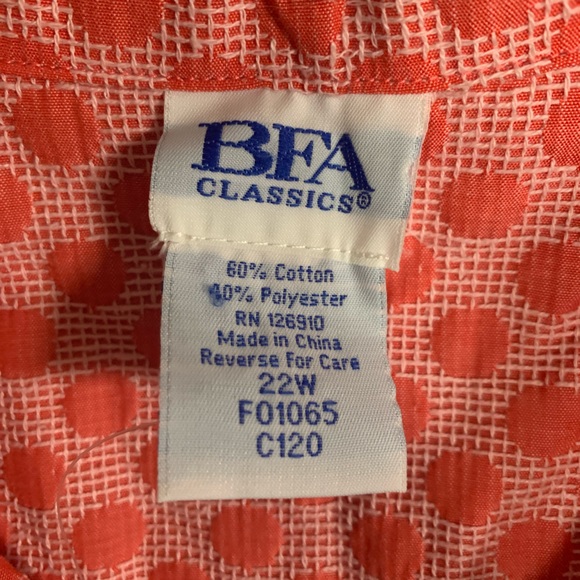 Vintage Orange Polka Dot Button Down Shirt - Picture 3 of 8